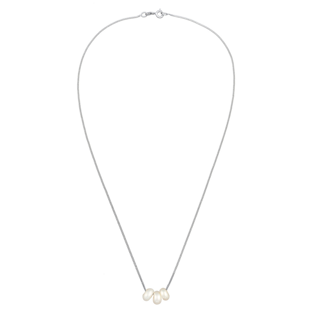 Elli Elli Collier Perle de base pour Femmes avec perles d'eau douce en argent sterling collier