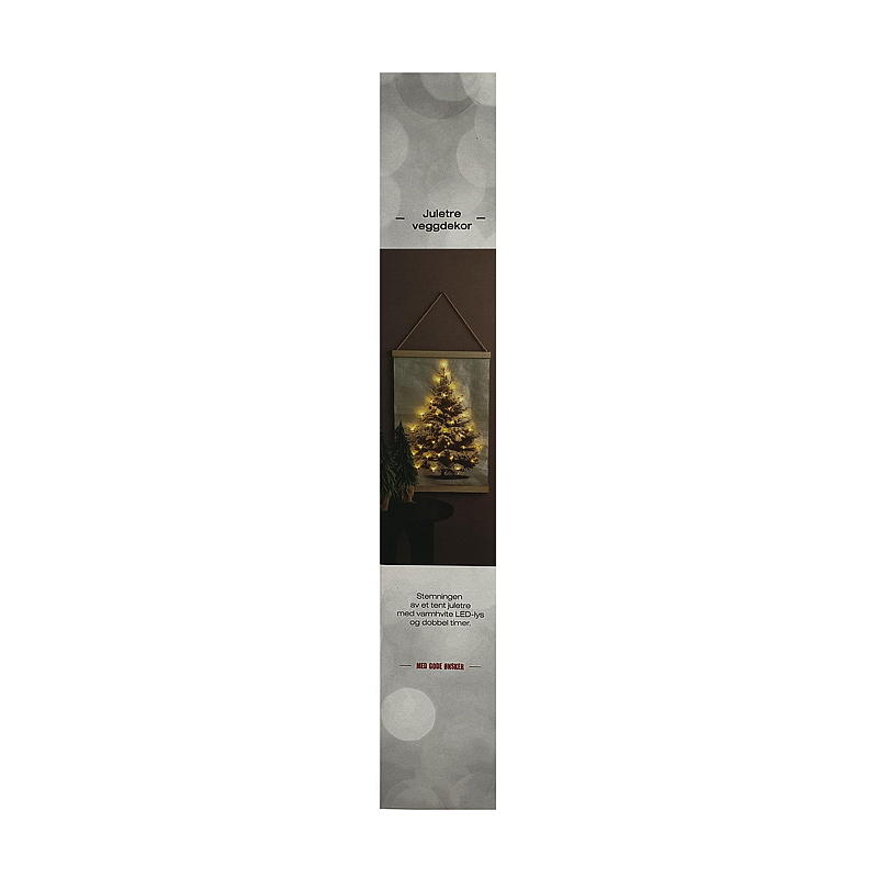 Home Veggdekor 40x60 cm LED juletre
