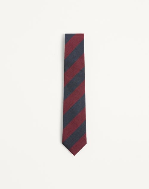 Valentie Regiment Jacquard Zijden Stropdas