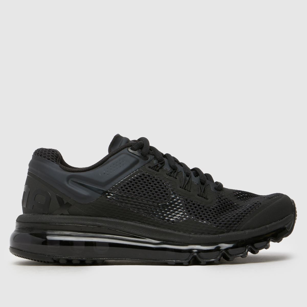 Nike svarta Air Max 2013 ungdomsskor
