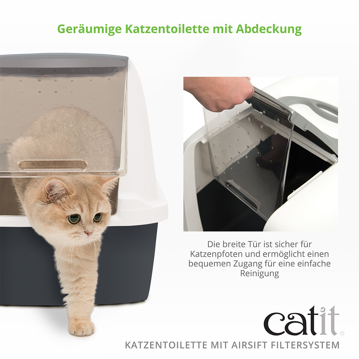 Catit Katzentoilette mit Abdeckung günstig kaufen