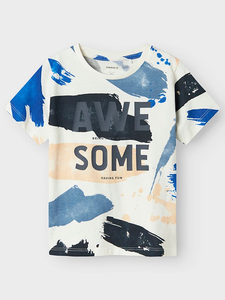 name it 2er-Set: Shirts in Bunt/ Weiß günstig kaufen