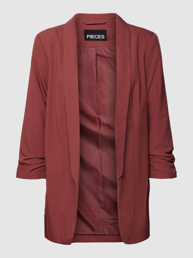 Blazer mit Schalkragen in dunkelrot