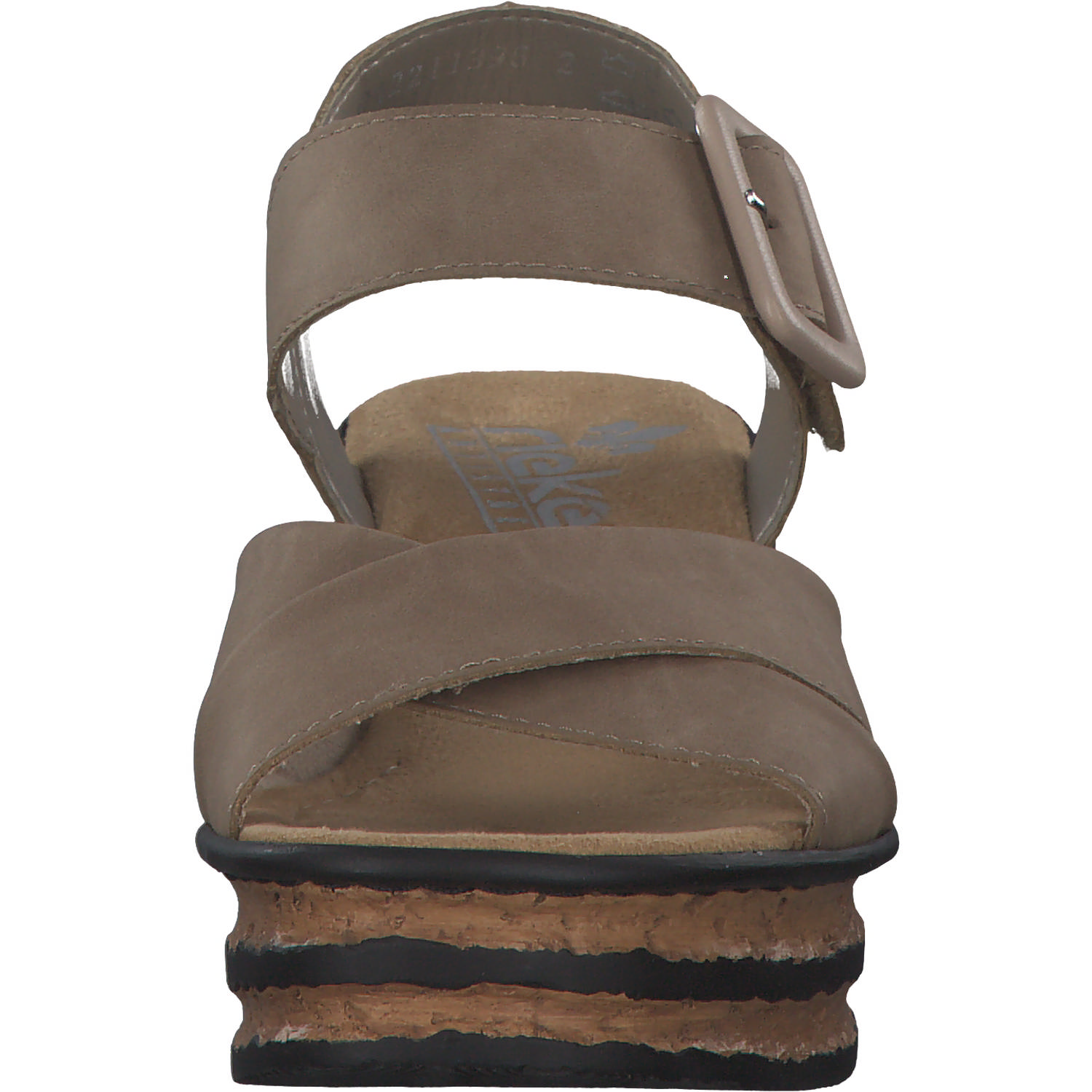 Rieker 68163, Plateau-Sandaletten, Damen, shell