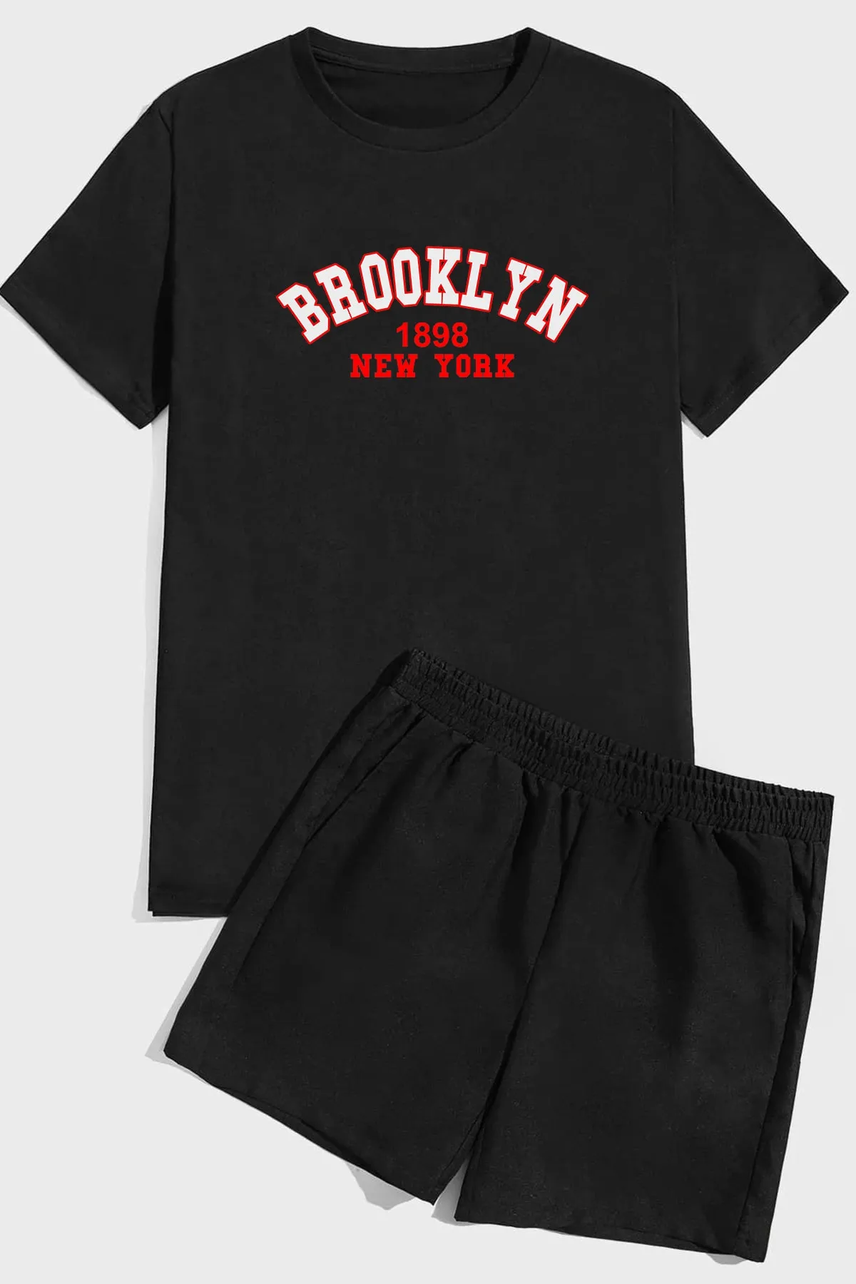 uyguntarz  Shorts-Set mit Brooklyn-Print