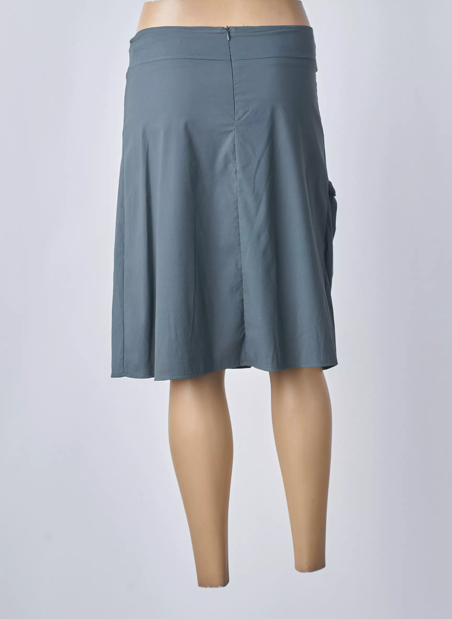 Double Jeu Jupes Mi Longues Femme couleur gris