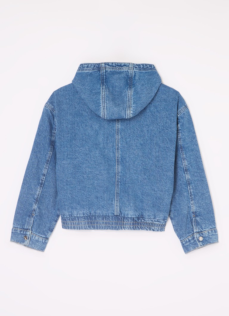 Jachetă din denim Calvin Klein cu logo brodat