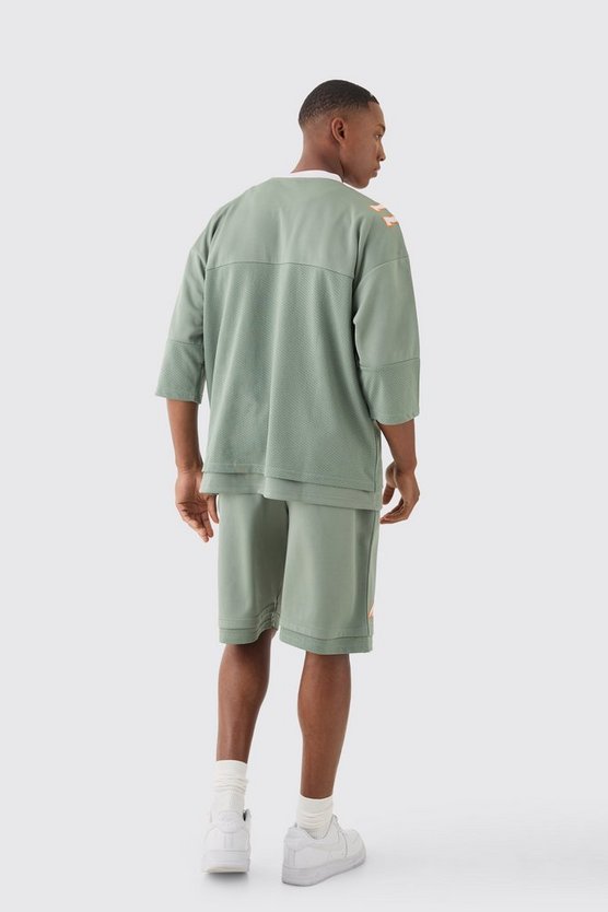 Oversize Bhm Satin Mesh-Oberteil