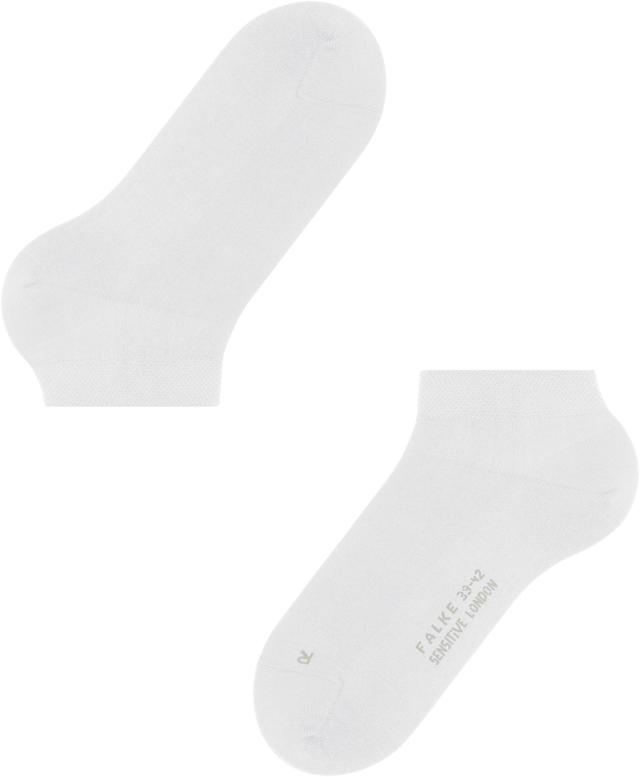 Falke, Serie Sensitive London, Sneakersocken, Baumwolle, weiß