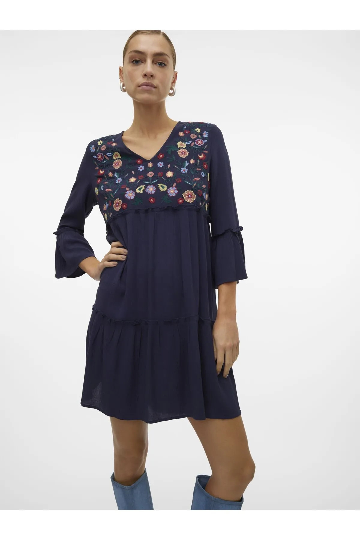 Vero Moda  Kleid - Blau - Basic