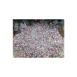 1:45 1:50 Ziegeltrümmer rot, mit Mörtel, 150g