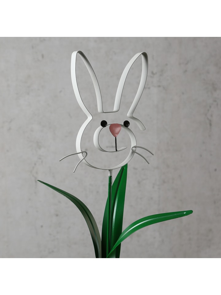 MARELIDA Hase BUNNY Osterhase Beetstecker Gartendeko H: 61,5cm in grau günstig kaufen onesize