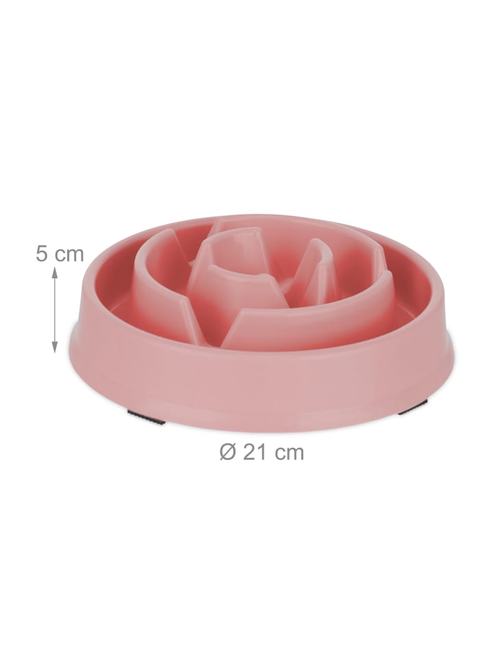 relaxdays Anti Schling Napf in Rosa - 400 ml günstig kaufen onesize