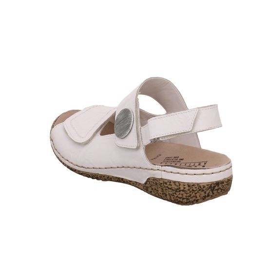 RIEKER Klassische Sandalen weiss Sandalette