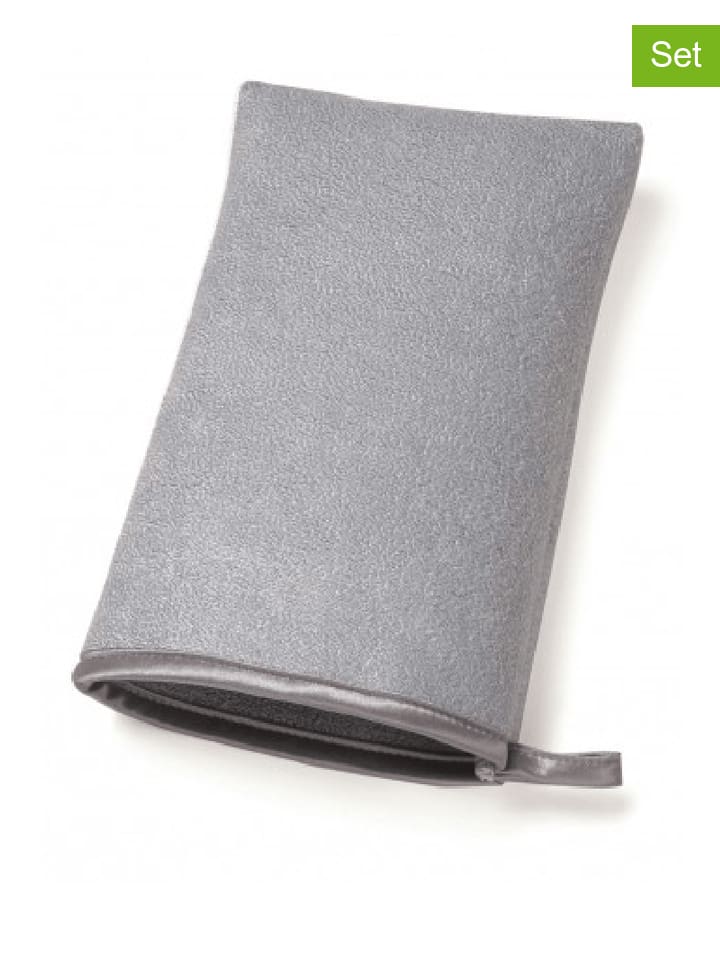 simplehuman 2er-Set: Edelstahl-Reinigungshandschuhe in Silber günstig kaufen onesize