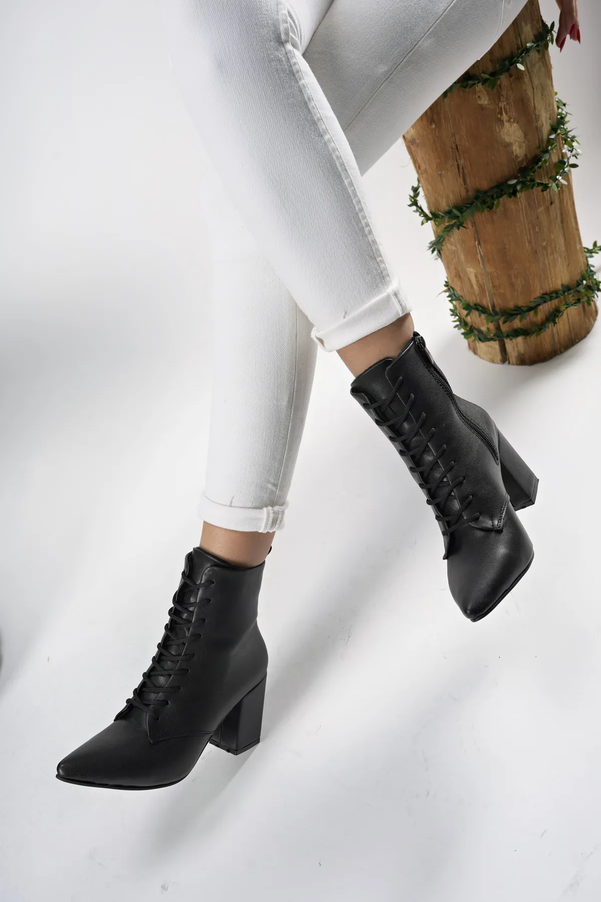 Riccon  Lilethnora Damen-Stiefel mit Absatz 0012333, schwarze Haut
