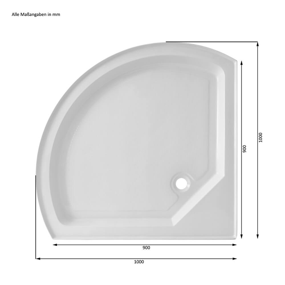Home Deluxe Dampfdusche BLACK PEARL - 100 x 100 cm