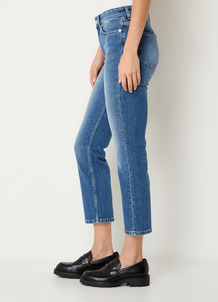 Jeans cropped a vita alta e vestibilità slim di Filippa K, lavaggio medio