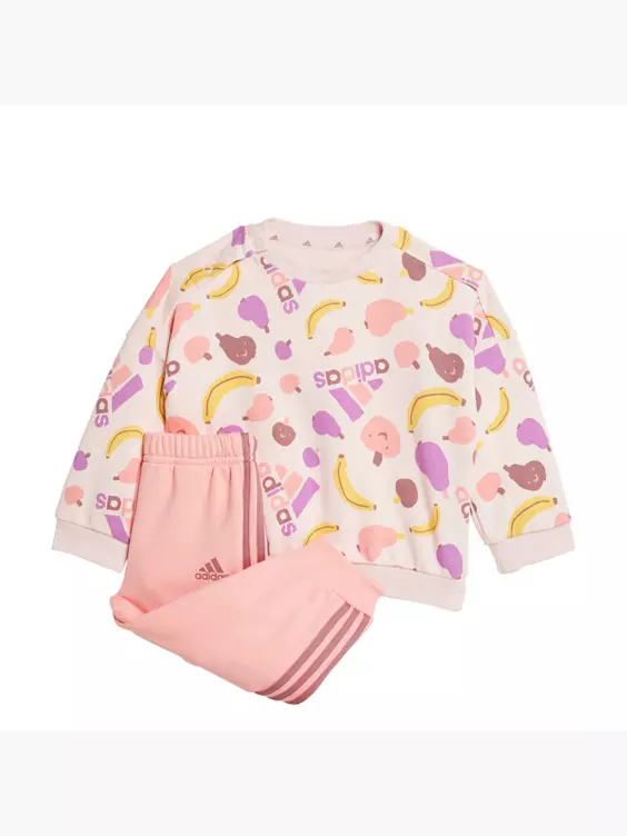 adidas Essentials Allover Print Kids Jogginganzug