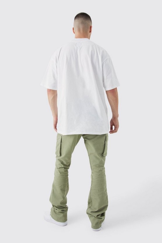 Tall Slim-Fit Cargohose mit Applikation