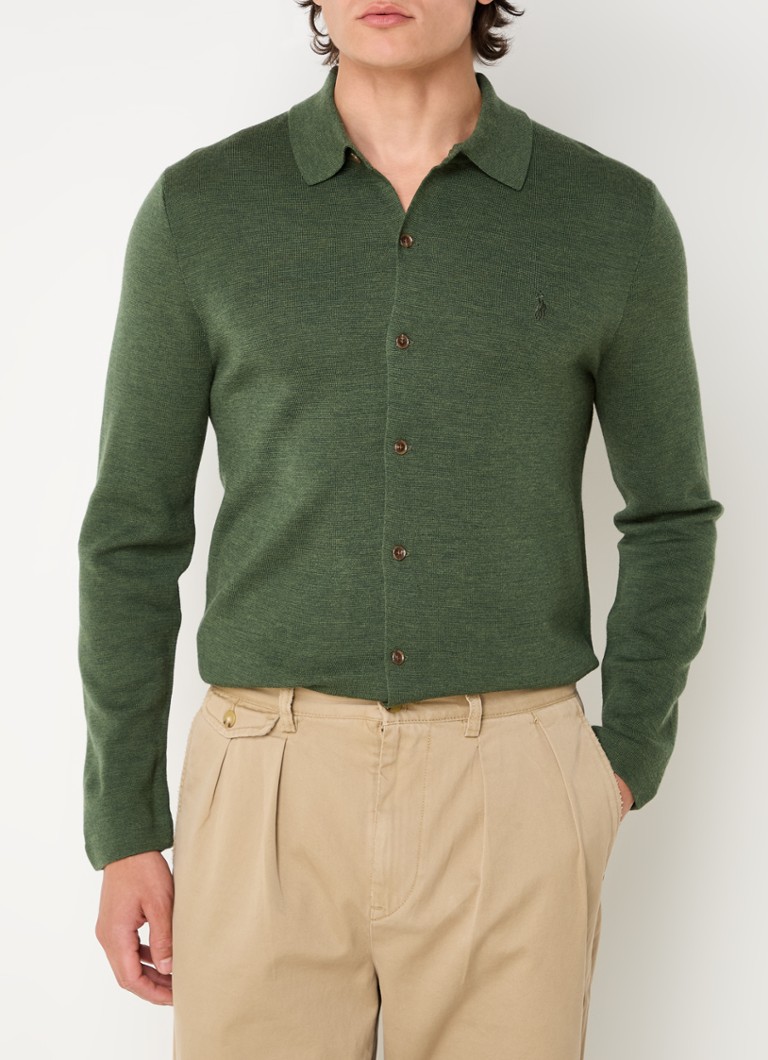 Ralph Lauren vunena košulja regularnog kroja s logom