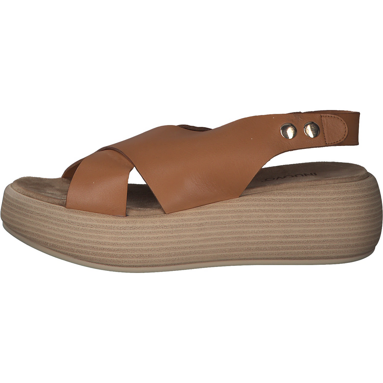 Inuovo 817008, Plateau-Sandaletten, Damen, coconut