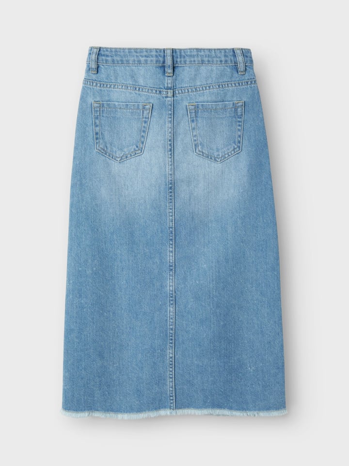 name it Jeansrock lang NKFKAT DNM LONG SKIRT 3724-BE in light blue denim günstig kaufen