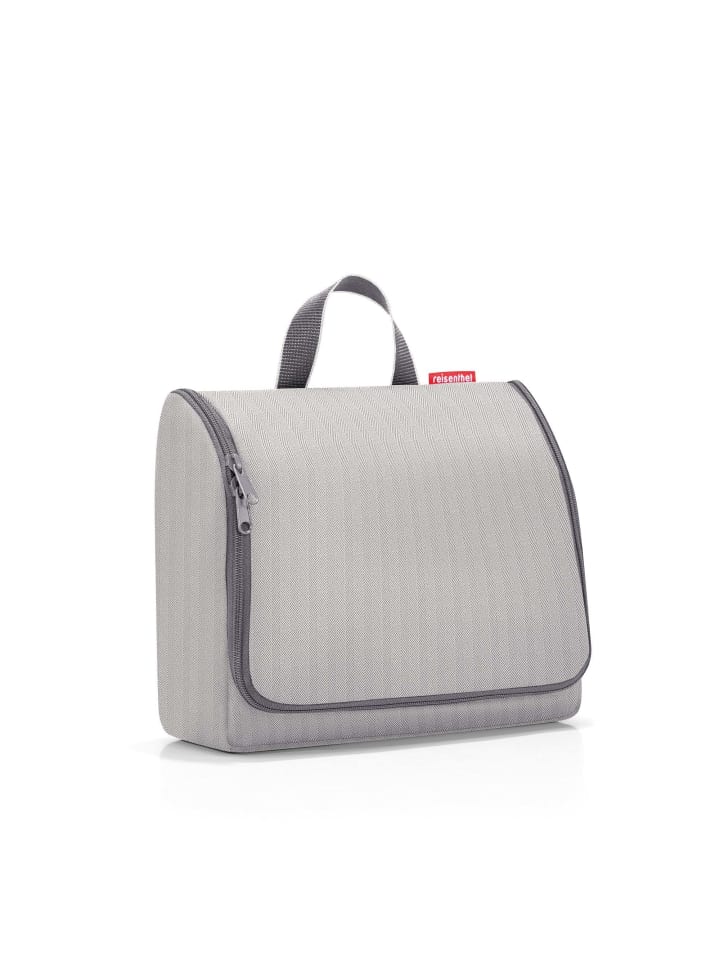 Reisenthel cosmetics toiletbag XL - Kulturbeutel 28 cm (twist blush) in herringbone grey günstig kaufen onesize