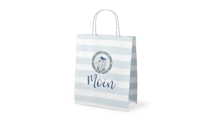 Geschenk für Dich Geschenktüte Moin Seehund