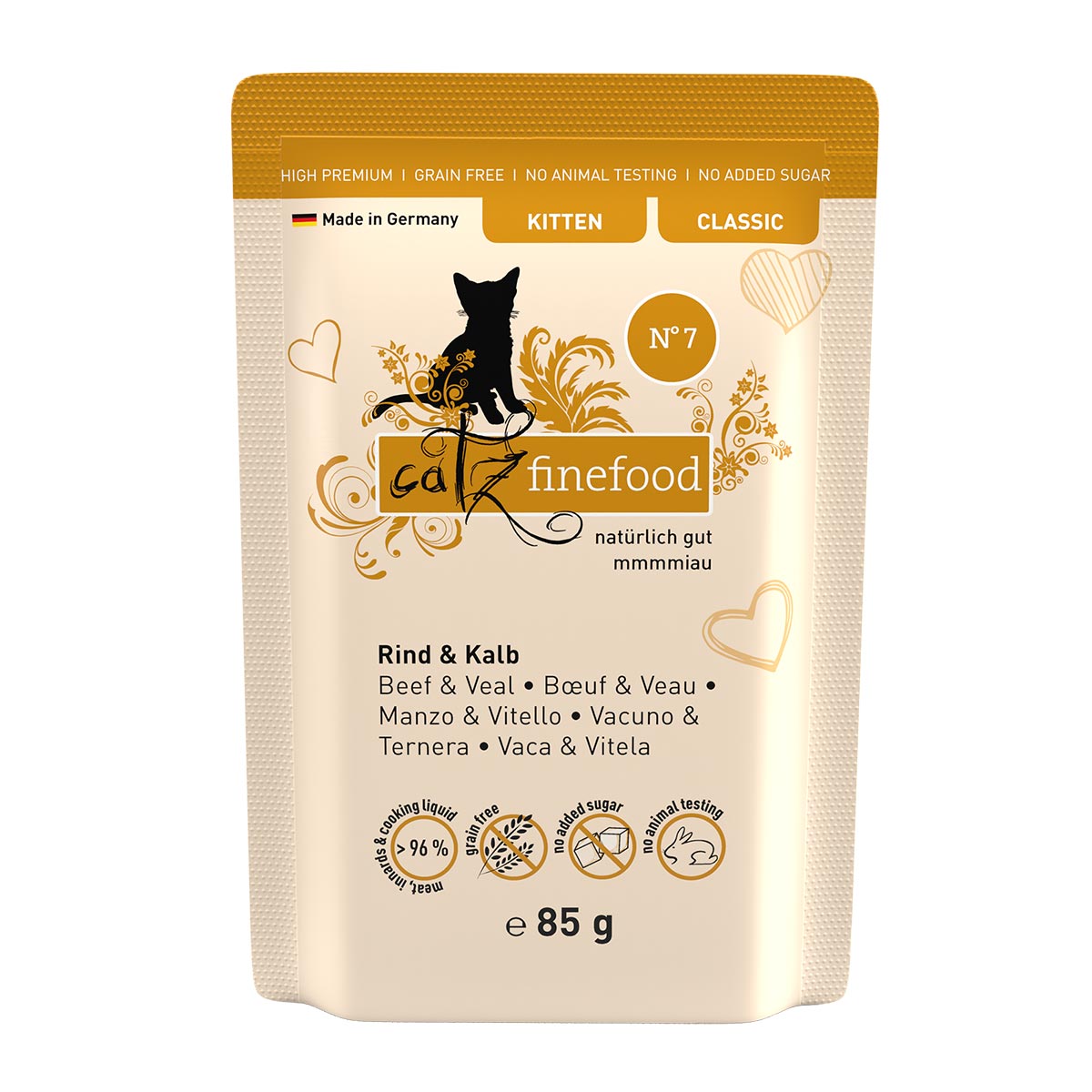 catz finefood Kitten No.07 Rind & Kalb kaufen bei ZooRoyal