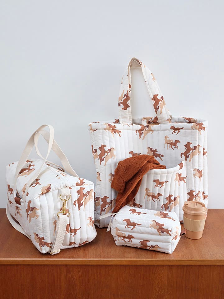 FABELAB Shopper in Hellbraun/ Creme - (B)50 x (H)39 x (T)14 cm günstig kaufen onesize