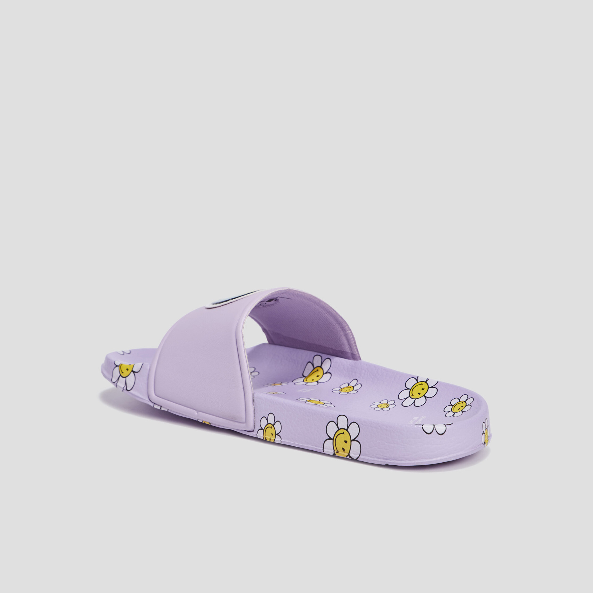 Claquettes Smiley parme fille | La Halle