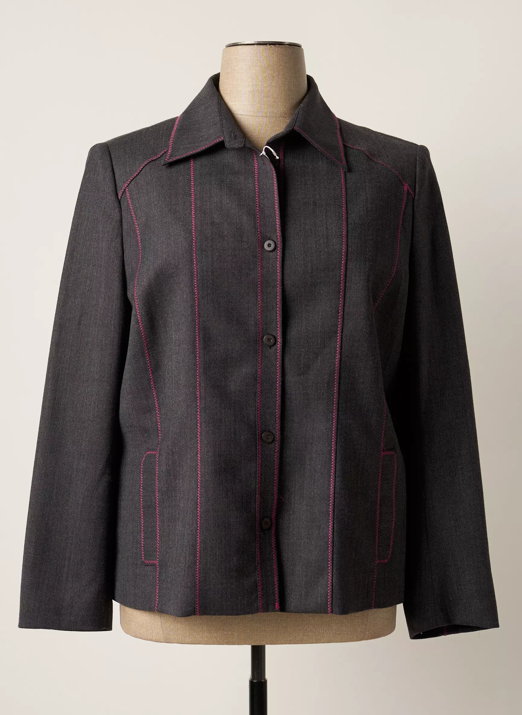 Atian Vestecasual Femme couleur gris