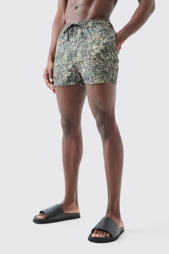 Kurze Camouflage Badehose