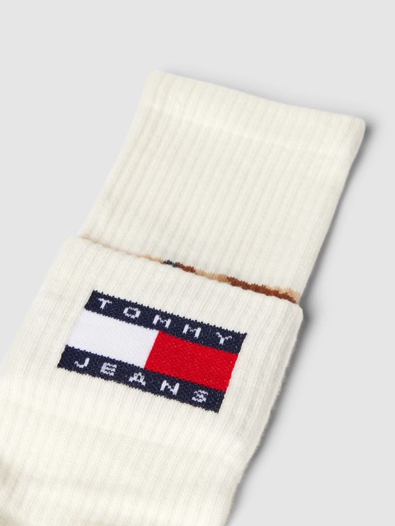 Socken mit Label-Details in offwhite