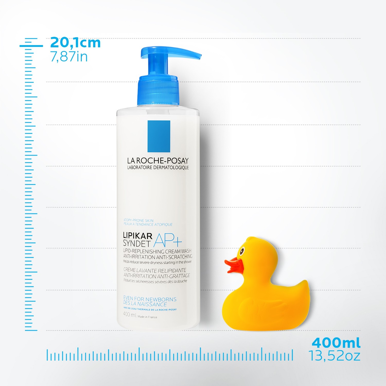La Roche-Posay Lipikar Syndet AP+ lipidus papildantis valomasis kremas 200 ml
