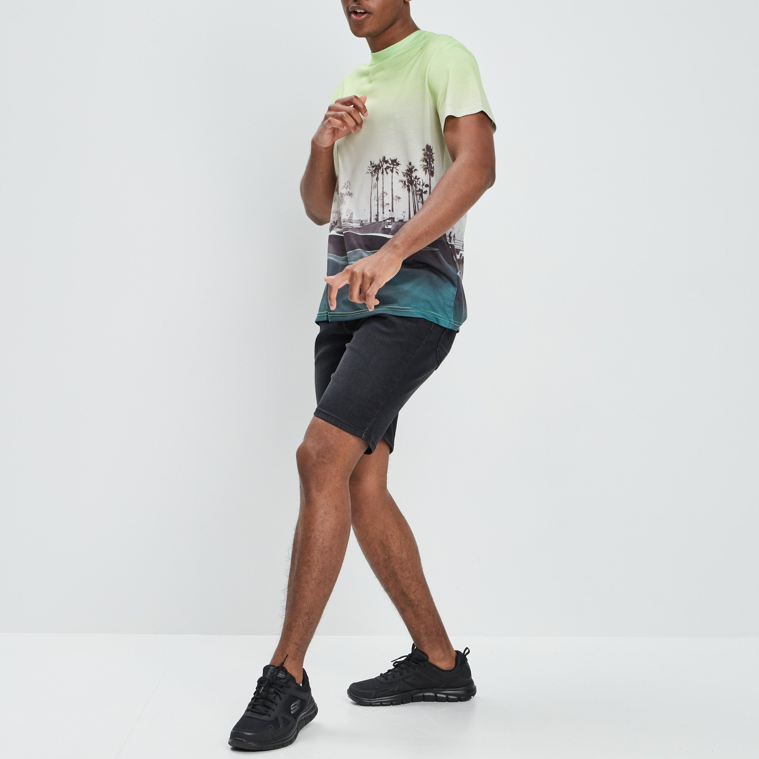 Bermuda regular noir homme | La Halle
