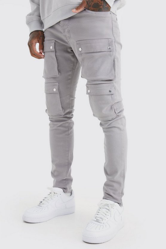Skinny Cargo-Hose mit Taschen