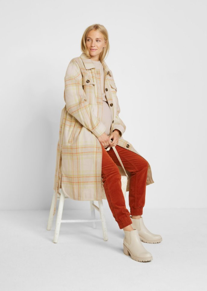 Lange Umstands-Hemdjacke 'Shaket'