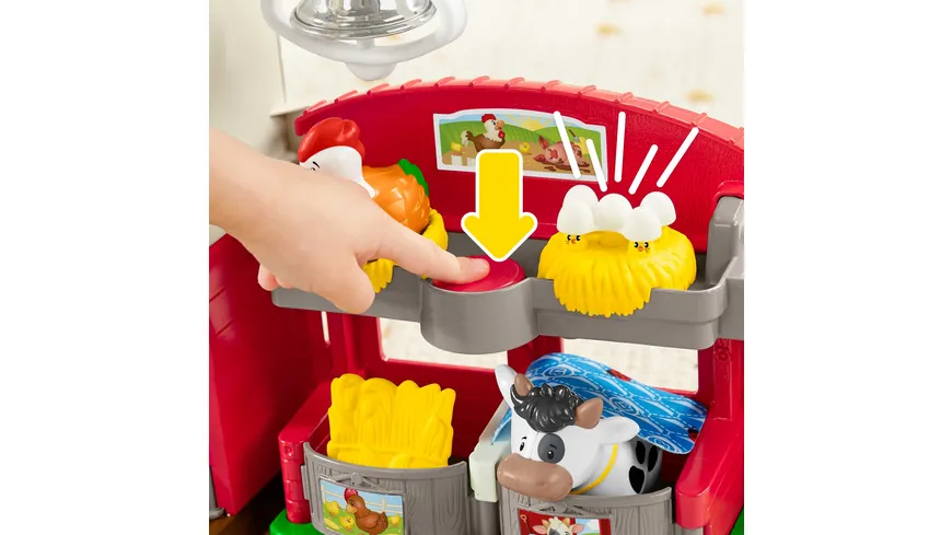 Fisher-Price Little People Bauernhof inkl. Figuren, Kleinkind Spielzeug
