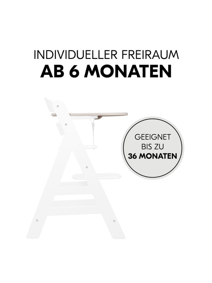 Hauck Essbrett und Tisch für Alpha Hochstuhl (Click Tray) in beige günstig kaufen onesize