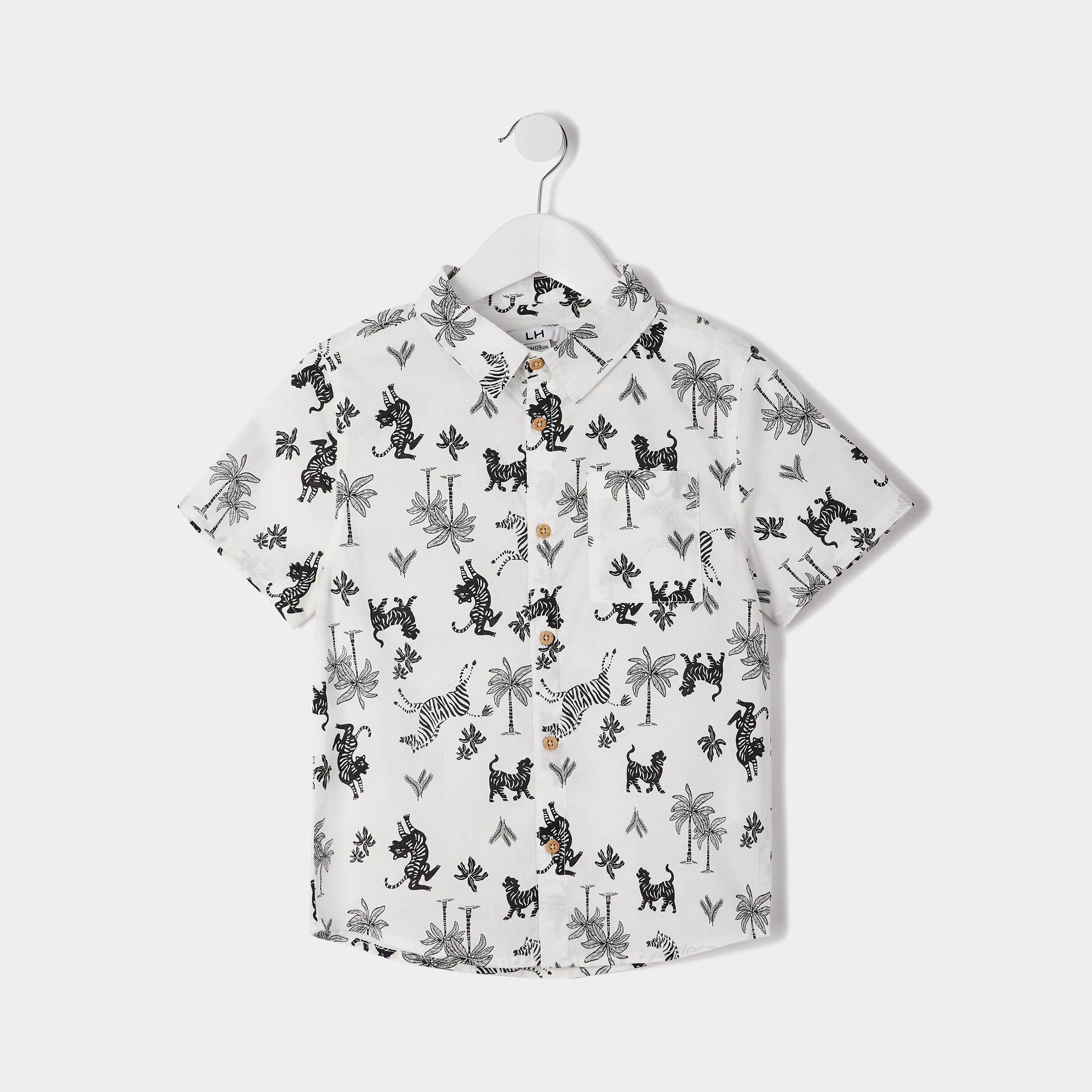 Chemise manches courtes ecru garçon | La Halle