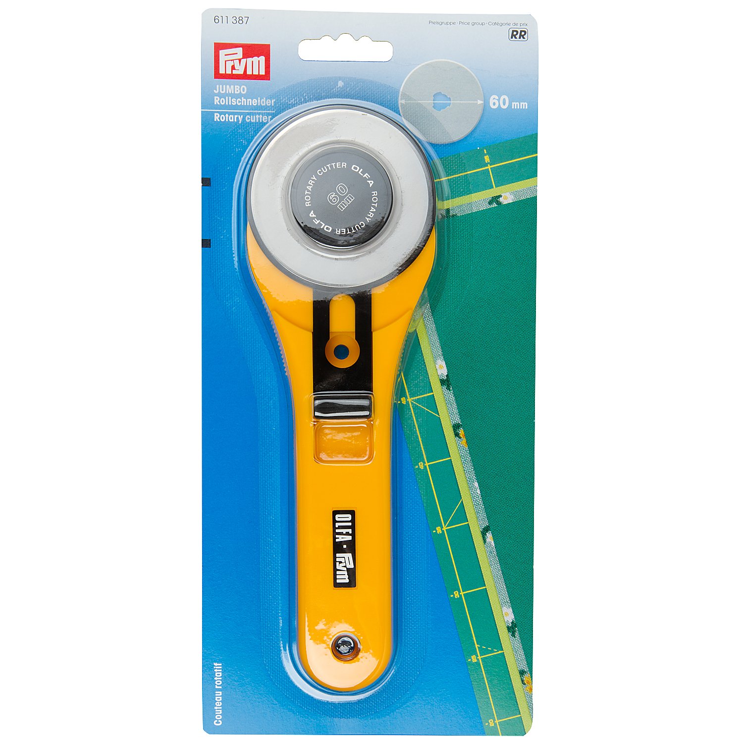 Prym Jumbo Rollschneider, Klingengröße: 60 mm Ø, Länge: 20 cm