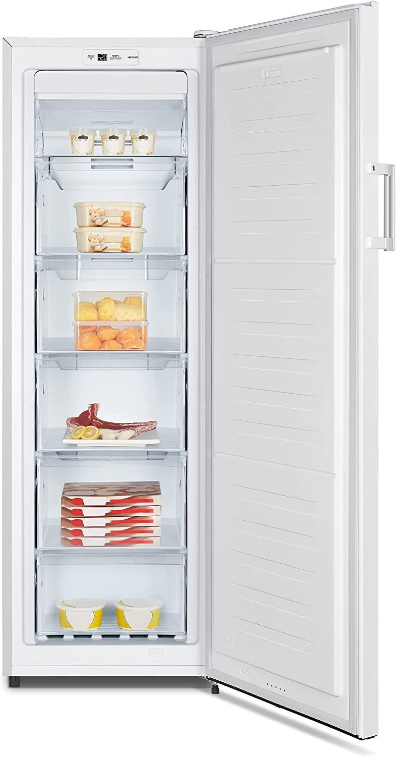 Heinrich´s Gefrierschrank 194 Liter HGS 3093, 169 cm hoch, 55 cm breit, NoFrost, AirFlow Technologie, Freezer, LED Display 5x Gefrierschublade