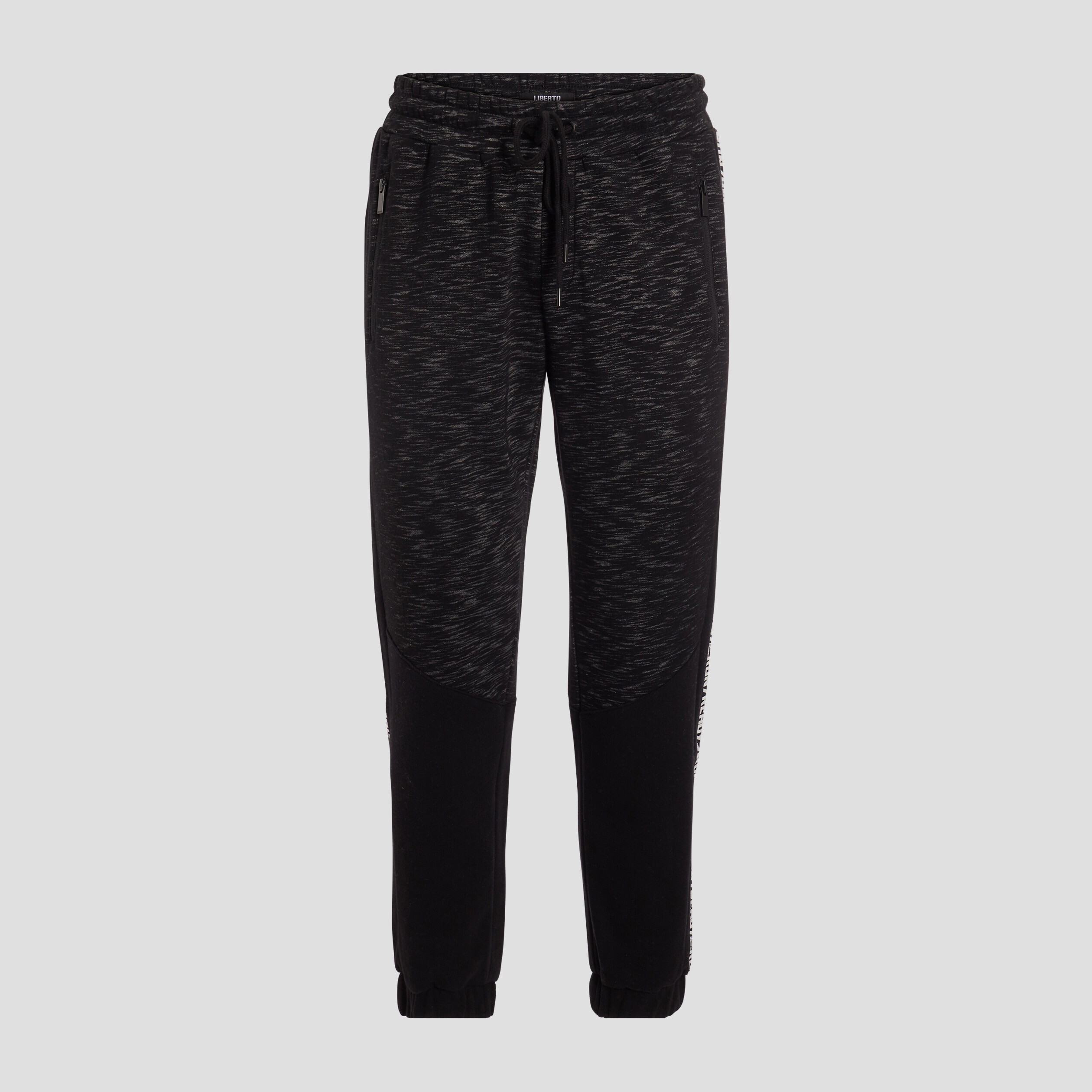 Jogging ajusté avec bandes gris foncé homme | La Halle