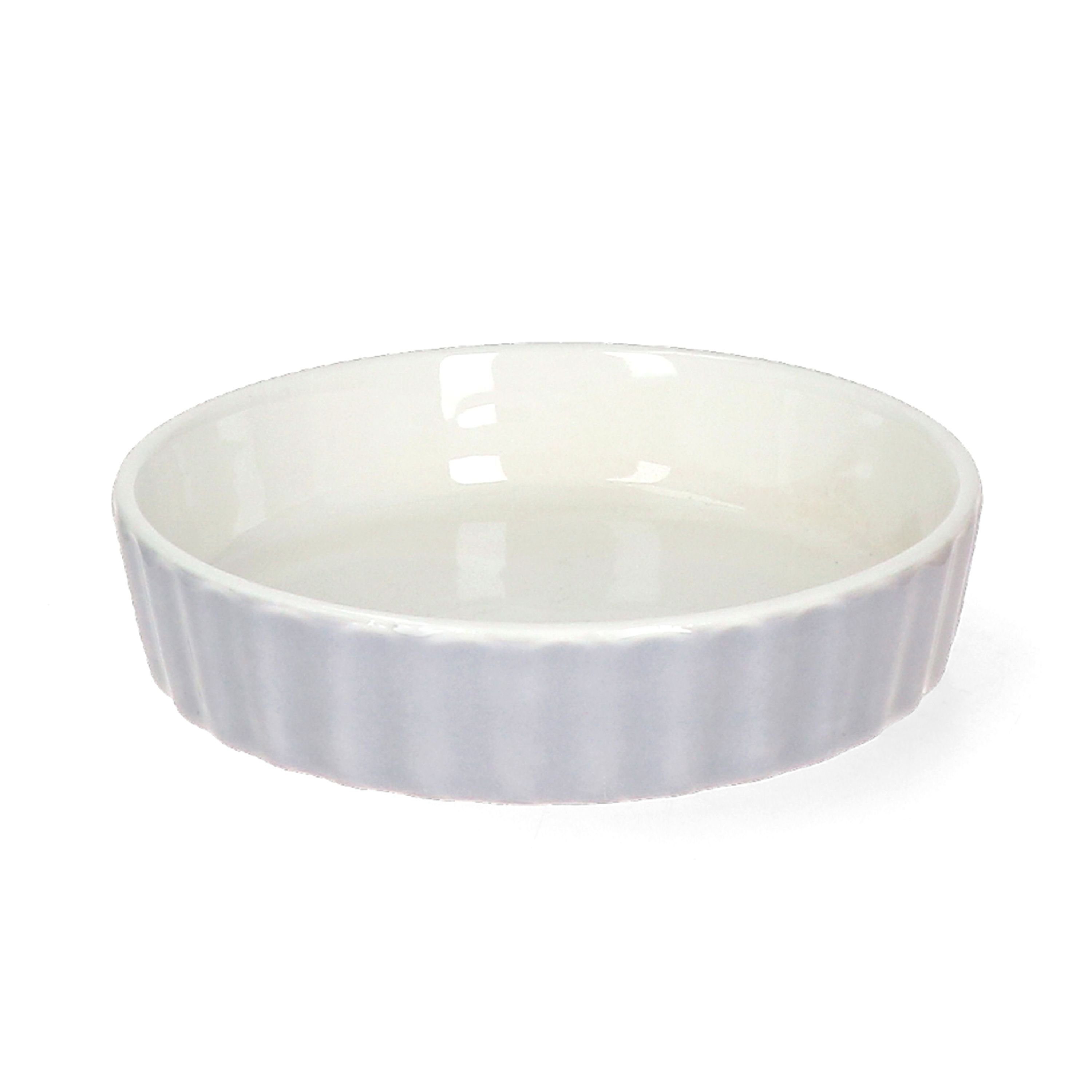 MamboCat Auflaufform 6er Set Crème Brûlée-Förmchen Emilia rosa türkis grau Schälchen, Porzellan