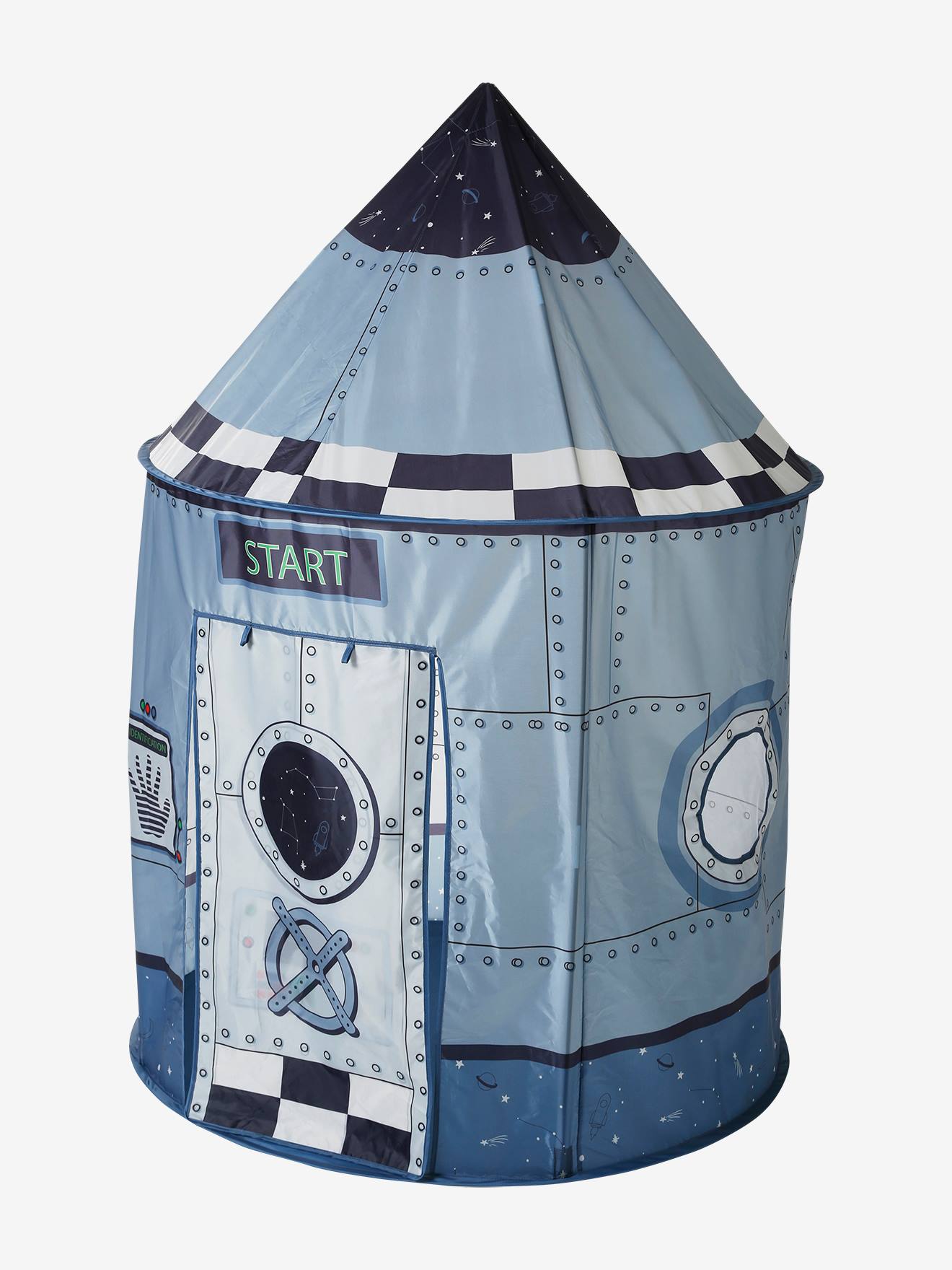 Vertbaudet Kinder Spielzelt RAKETE - blau