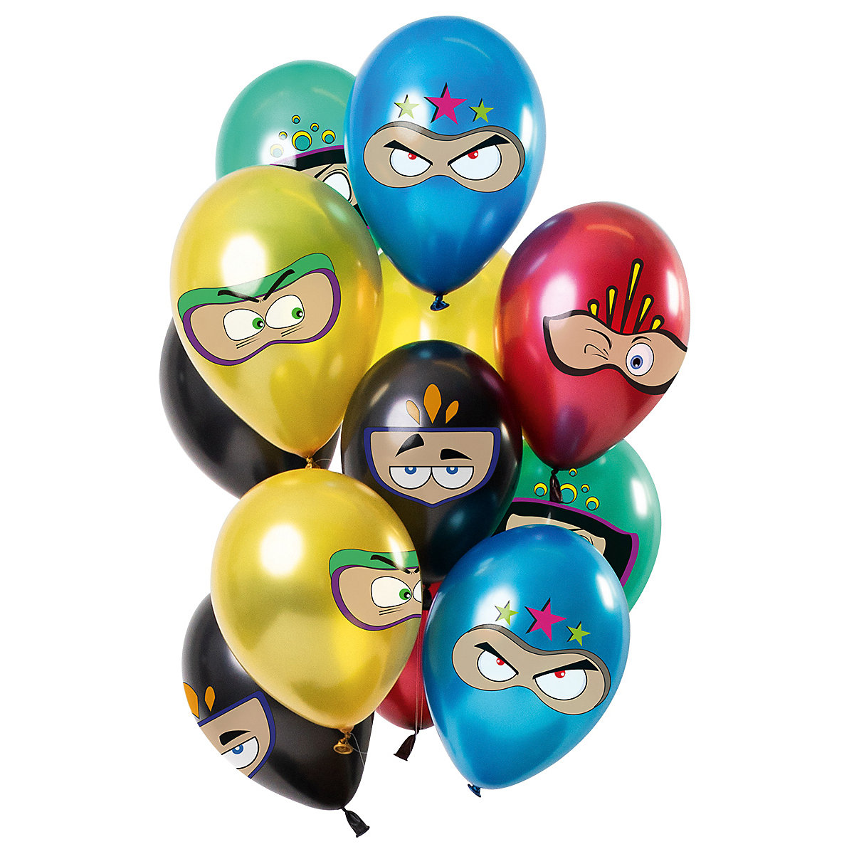 Luftballons Superheros 30 cm, 12 Stück