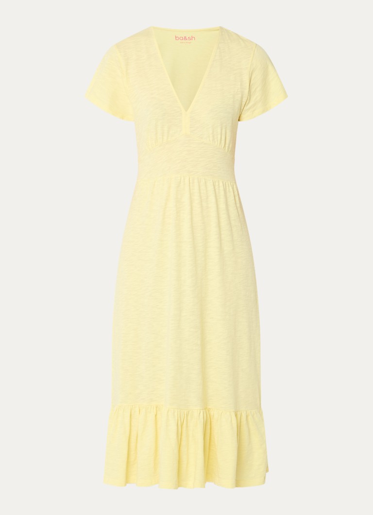 Vestido midi Valma con volantes de ba&sh