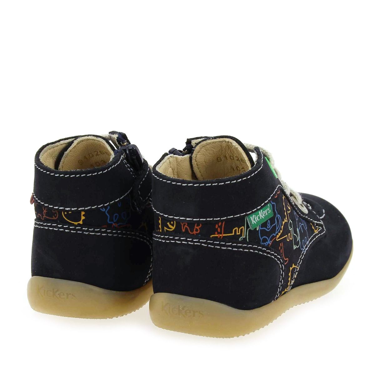 Kickers  BONZIP 2 DINOS - marine multi